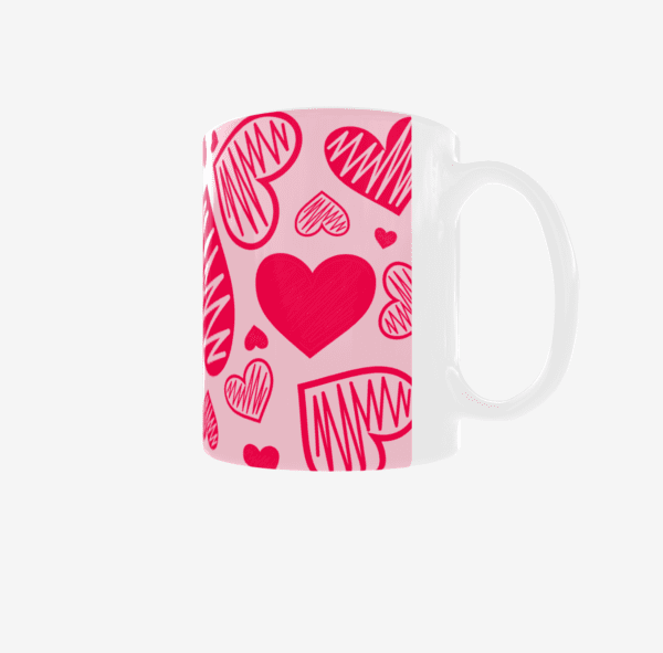 Drawn Hearts Valentines Day Mug - Image 2